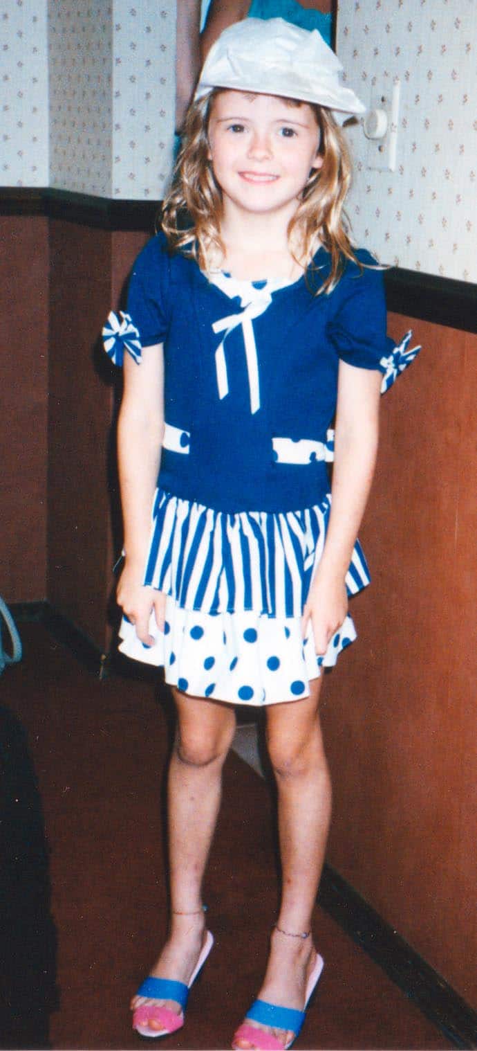 Liz as a child