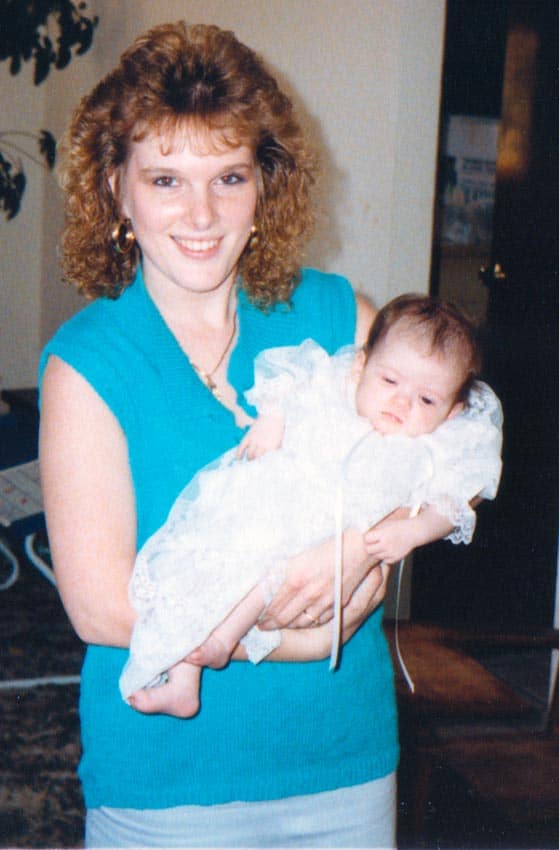 Liz as an infant