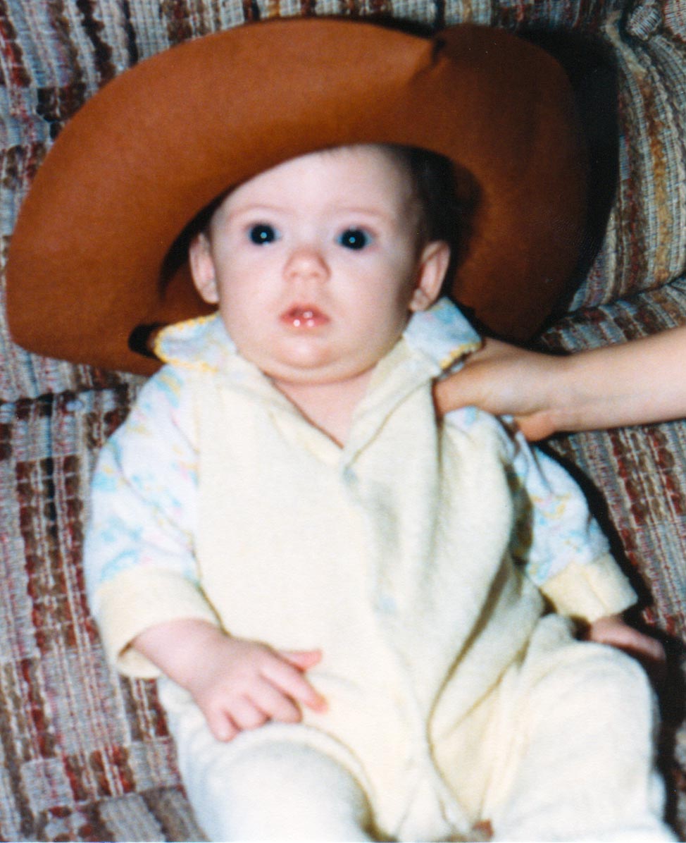 Liz as an infant