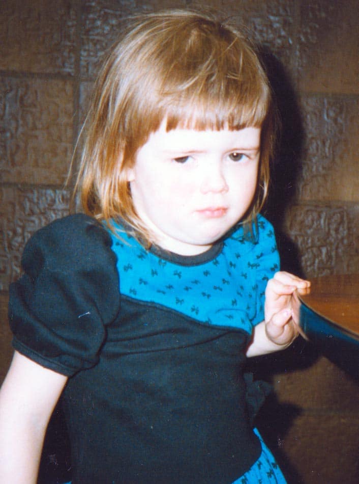 Liz as a toddler
