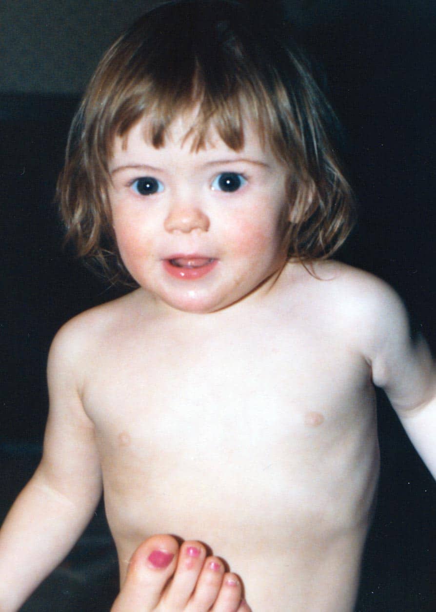 Liz as a toddler
