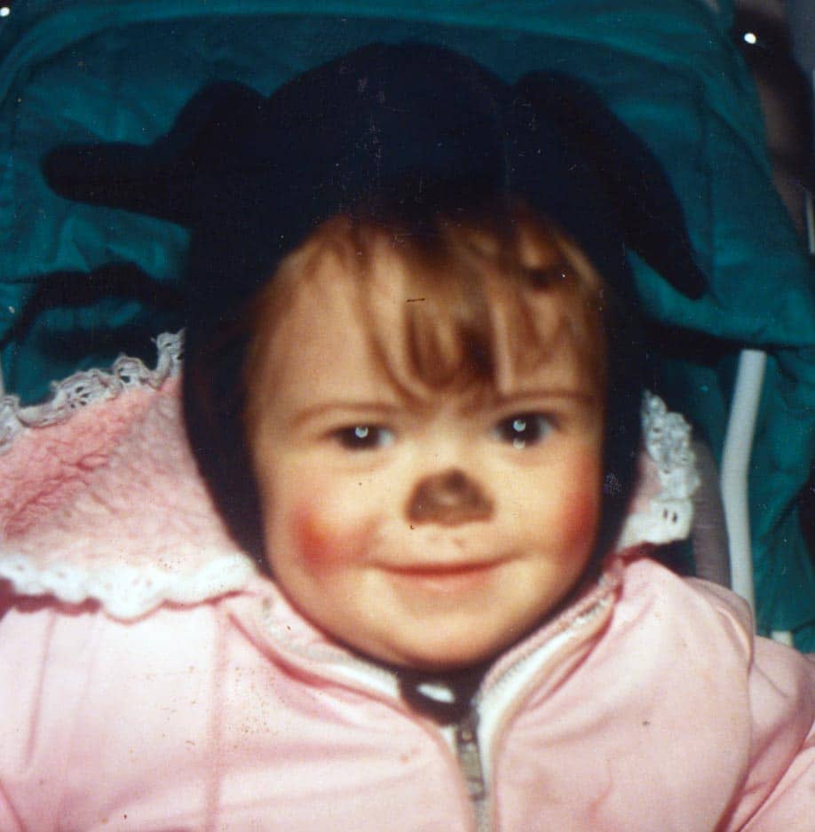 Liz as a toddler